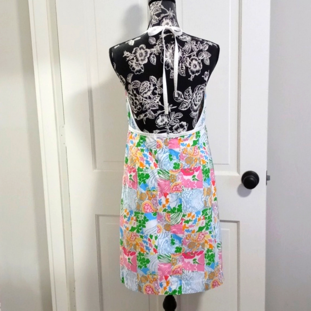 Htf/Vtg Lilly Pulitzer - Multi Patchwork Halter T… - image 2
